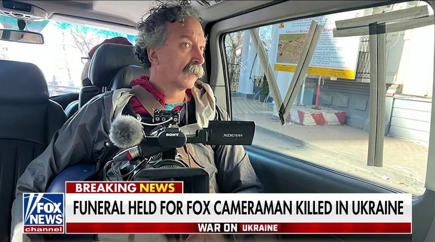 Funeral held for Fox News cameraman Pierre Zakrzewski killed in Ukraine 