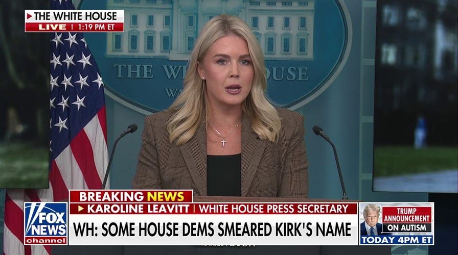 Karoline Leavitt condemns House Dems who 'smear' Charlie Kirk's name