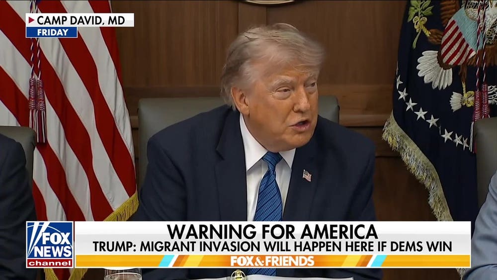 Trump warns of migrant 'invasion' in US if Democrats win