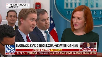 ӣ����Ƶ looks back at Peter Doocy's tense exchanges with Jen Psaki