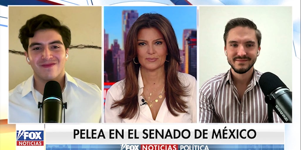 Pelea en el Senado de México