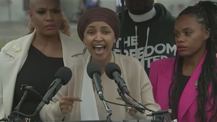 Ilhan Omar aims barbs at Biden, Democrat leadership over support for Israel