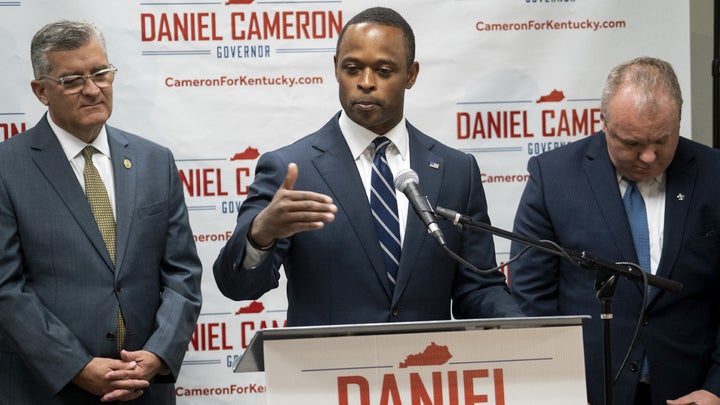WATCH LIVE: Kentucky GOP gubernatorial candidate Daniel Cameron holds event as polls close