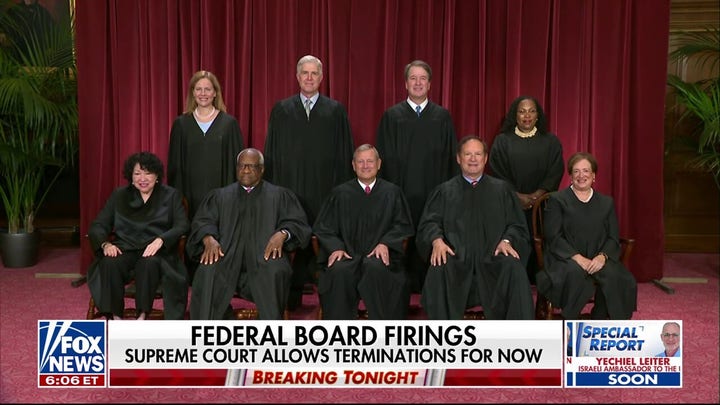 Supreme Court allows terminations of independent agency board members for now