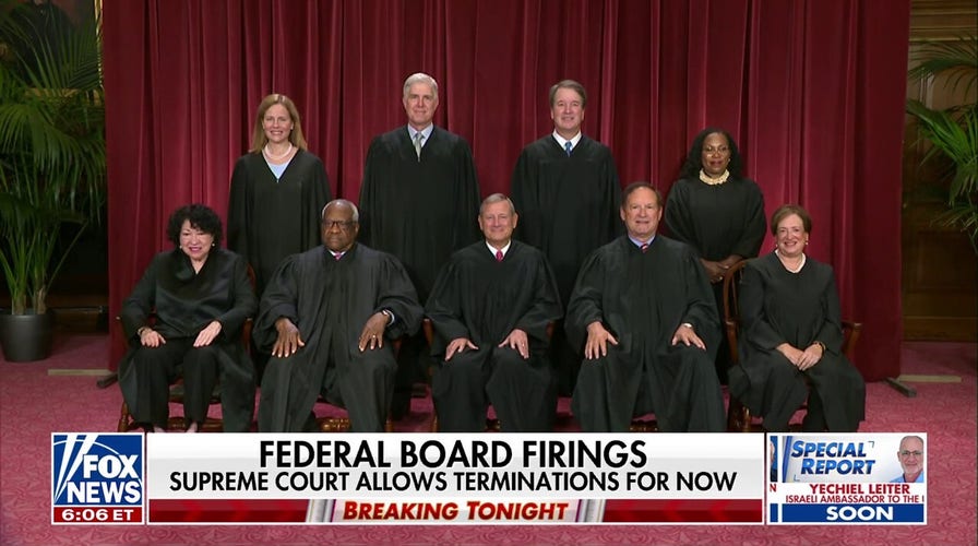 Supreme Court allows terminations of independent agency board members for now