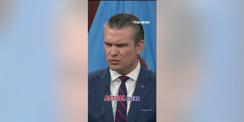 Hegseth SNAPS at reporter 'Did you not hear my remarks?'