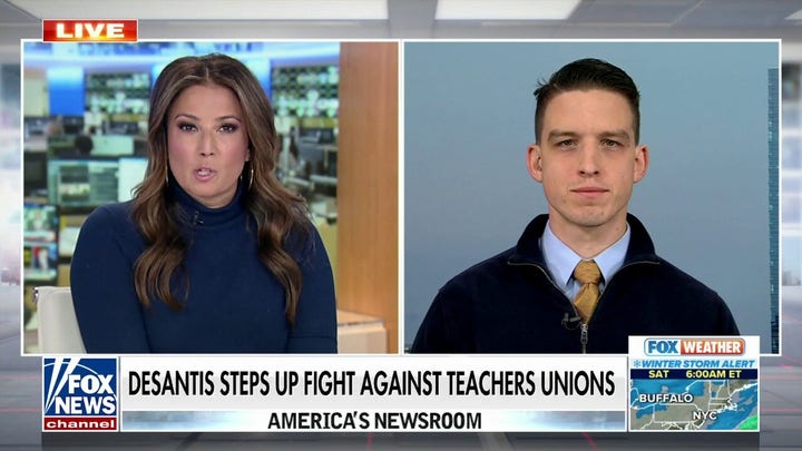 Florida Gov. DeSantis stepping up fight against teachers unions.