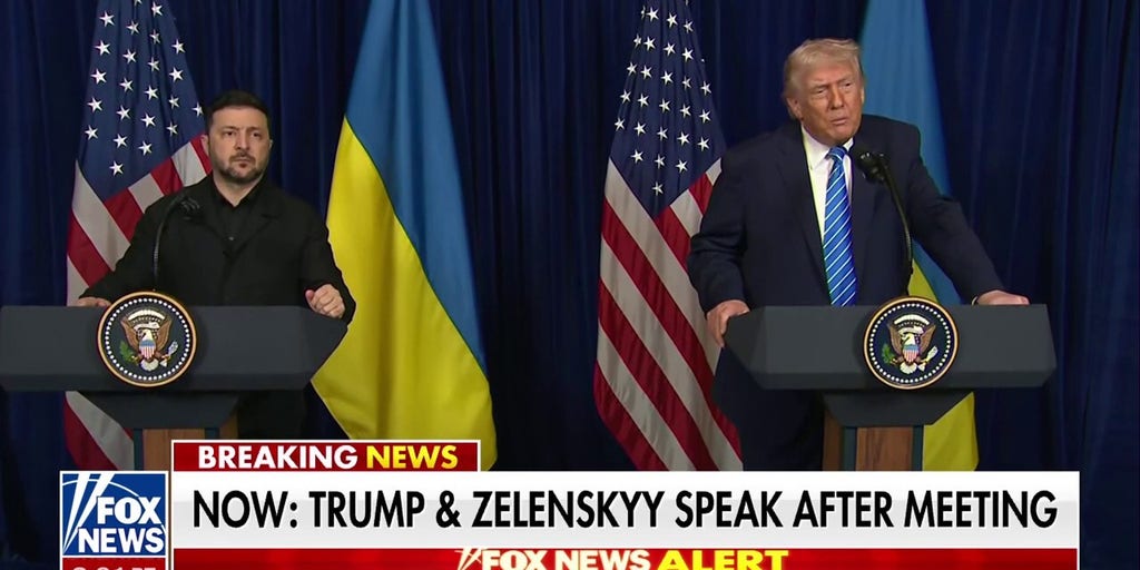President Trump, Zelenskyy discuss peace plan after Mar-a-Lago meeting