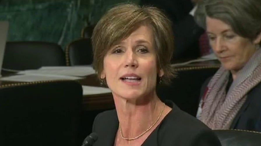 Sally Yates takes the stage at Democratic National Convention