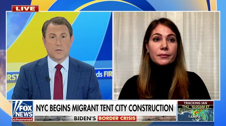 Bronx resident Kristy Marmorato rips migrant tent under construction in NYC: 'It shouldn't be our issue'