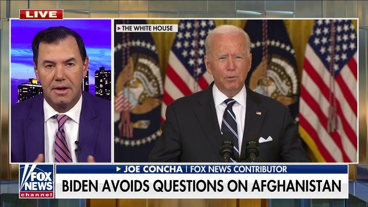 Concha blasts Biden for being silent on Afghanistan