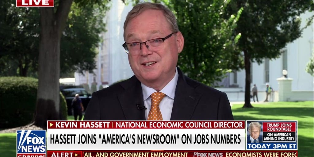 July jobs report: Kevin Hassett reacts as unemployment rate falls to 4.1%