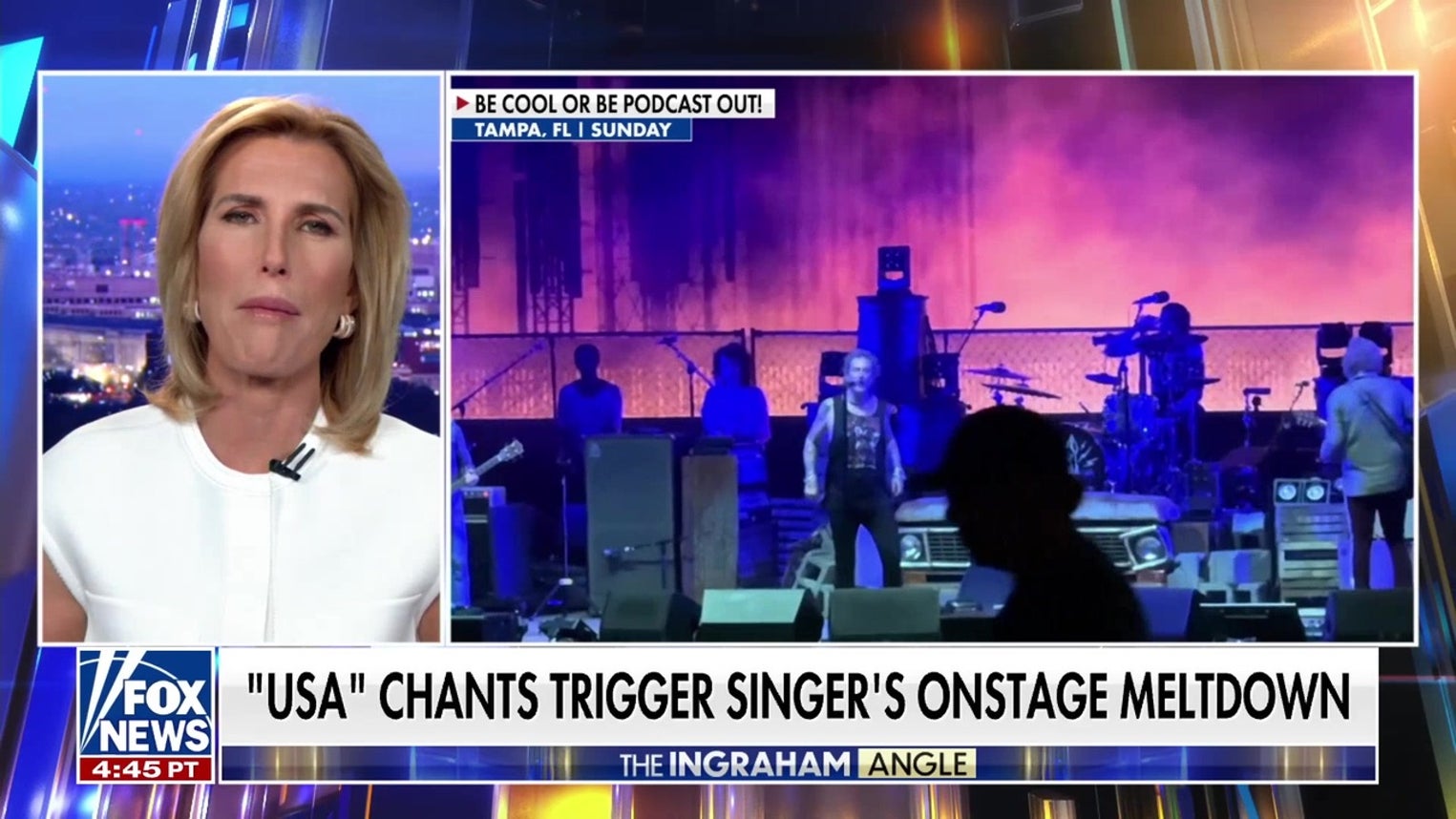 Black Crowes singer's anti-USA rant triggers Laura Ingraham's fiery reaction