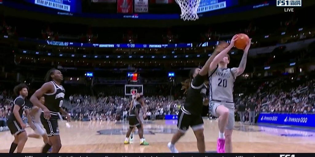 Georgetown's Drew Fielder makes and-1 layup to extend lead against Providence