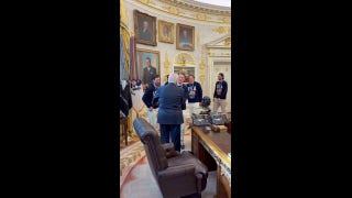 US men's hockey team meets with Trump after gold medal triumph