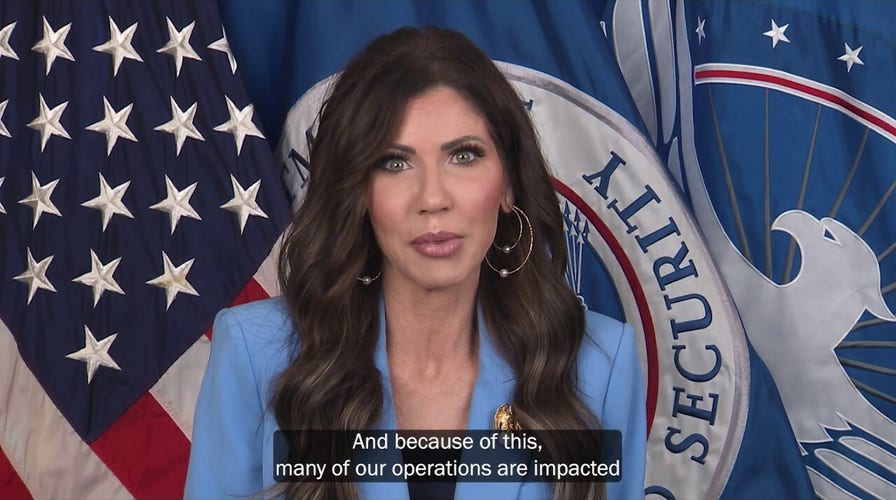 Kristi Noem slams Democrats for government shutdown in new video that will air at every public airport in America