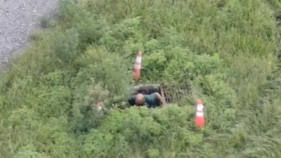 Florida sheriff's deputies arrest man crawling out of sewer grate