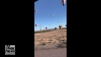 Hot air balloons fill the sky during annual Balloon Fiesta