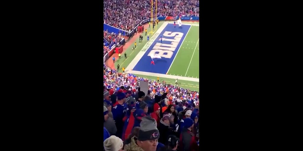Bills fans fight in Highmark Stadium stands | Fox News Video