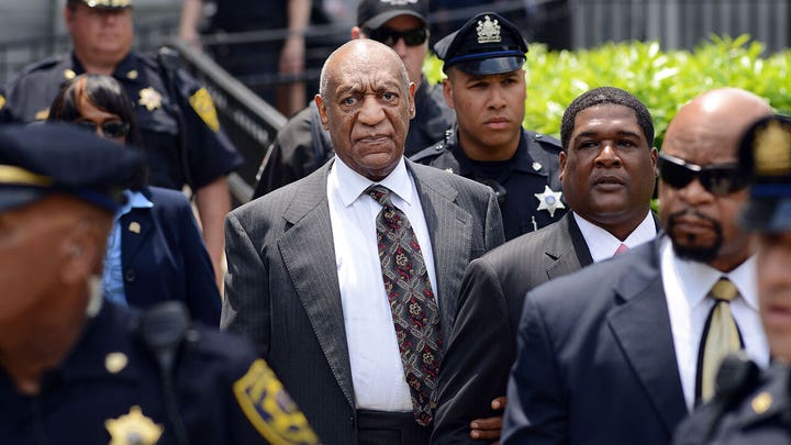 Disgraced comic Bill Cosby addresses media after prison release