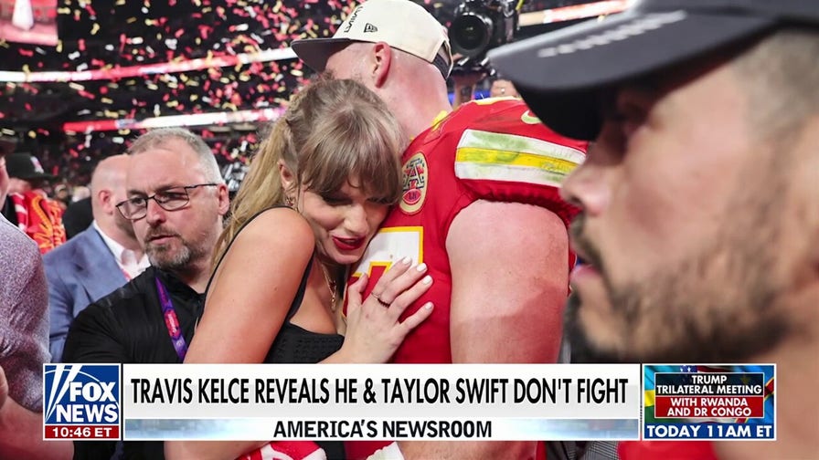 Travis Kelce reveals he's never fought with fiancée Taylor Swift