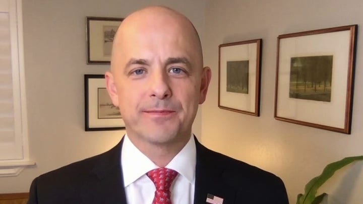 Utah Independent Senate candidate Evan McMullin pushes back on 'Democrat' talk