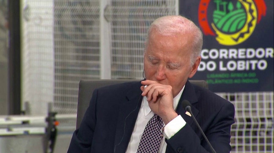President Biden appears to rest his eyes during summit in Angola