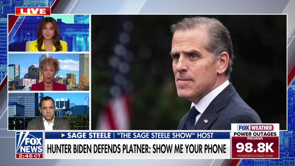 Sage Steele questions Hunter Biden's moral authority amid Platner controversy