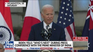 Confused Biden yells 'who's next?' during press conference with prime minister of India - Fox News
