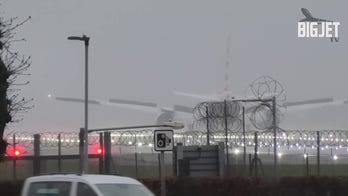American Airlines jet makes stomach-turning landing in London