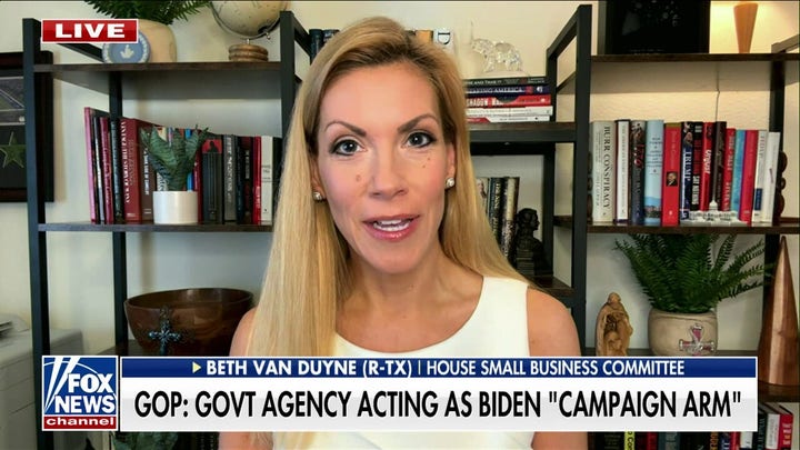 Beth Van Duyne asserts Biden SBA efforts are attempt to 'get out Biden voters’