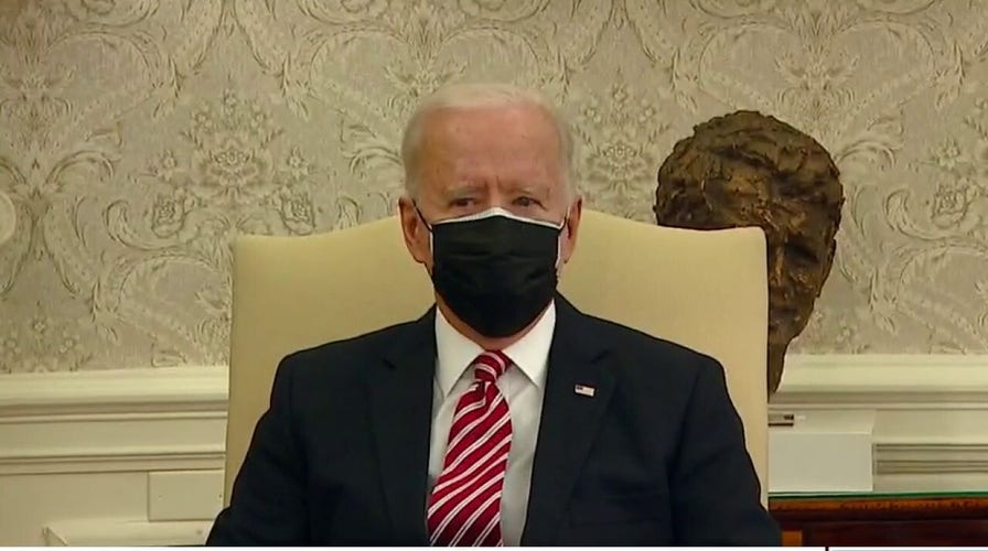 Biden talks infrastructure with labor leaders after canceling pipeline