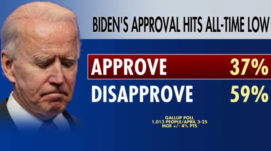 Biden complains of 'negative' press amid all-time low polls in MSNBC interview