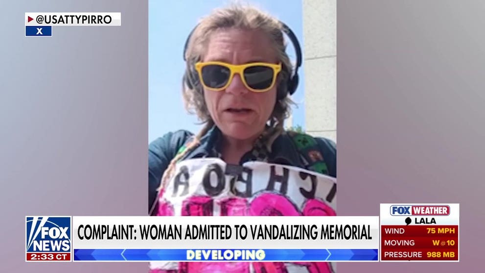 Suspect charged in WWII Memorial vandalism after alleged on-camera confession