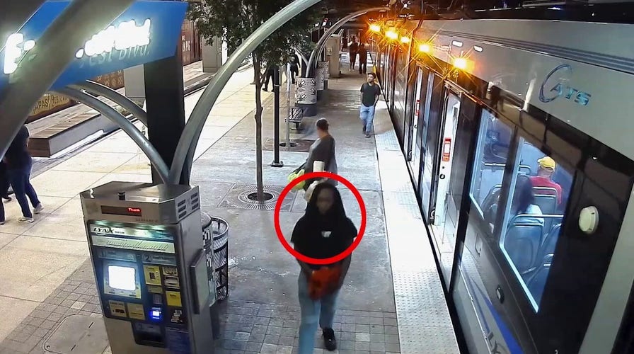 Iryna Zarutska's accused slayer  seen exiting train