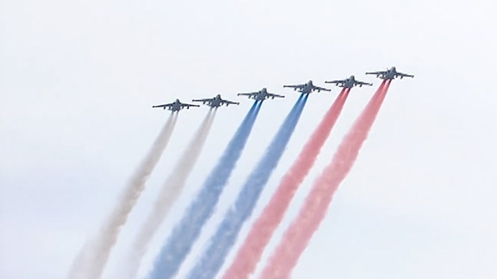 Russia Victory Day flypast