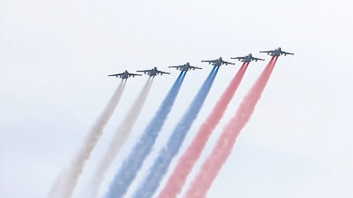 Russia Victory Day flypast