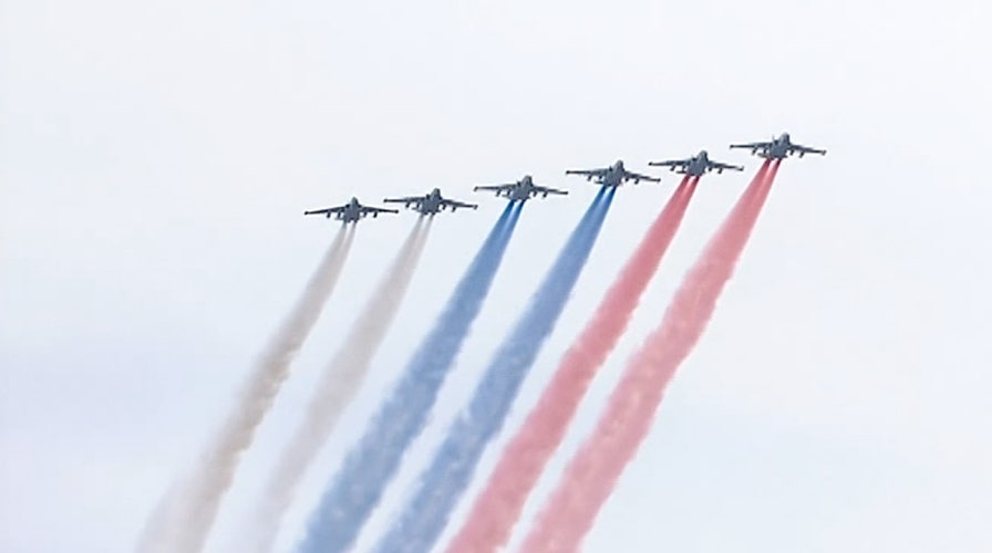 Russia Victory Day flypast