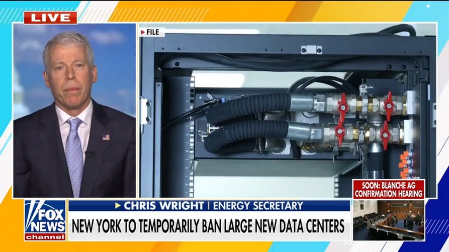 Energy secretary criticizes New York’s data center ban amid AI race