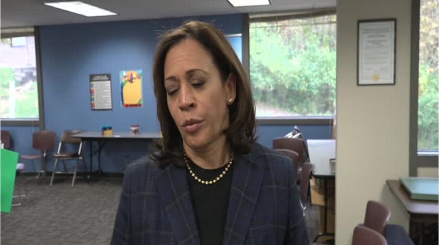 Kamala Harris reacts to Trump and Biden referring to presidential impeachments as ‘lynchings’