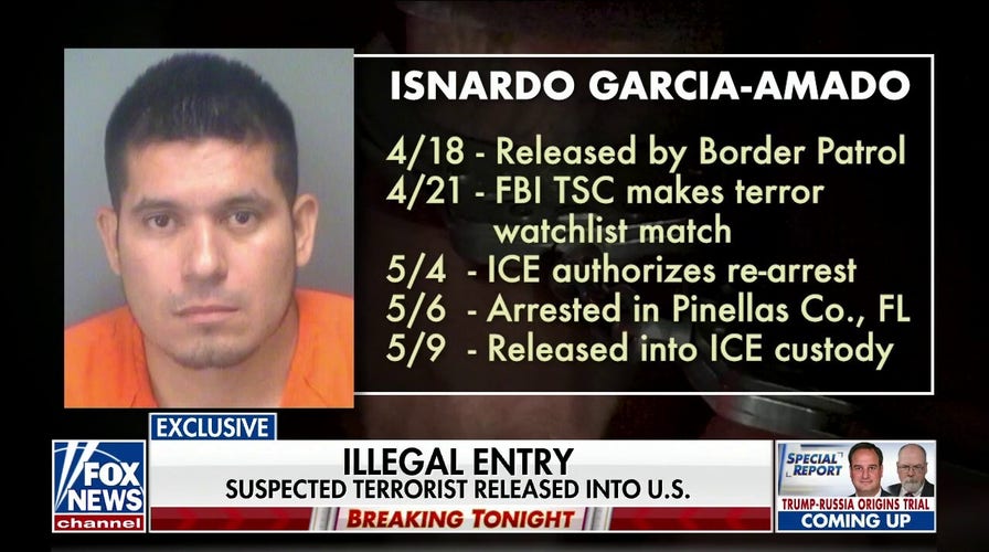 Suspected terrorist released into US after illegally crossing southern border