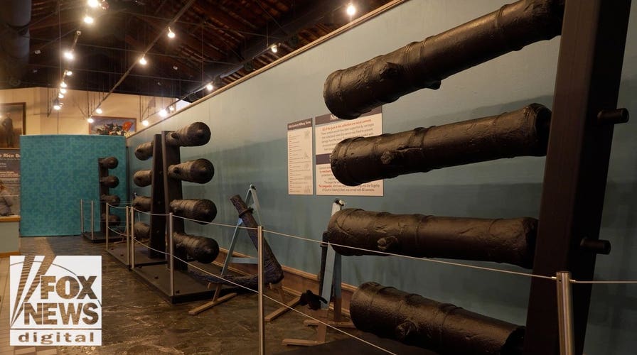 19 cannons found at the bottom of the Savannah River now on display ahead of America 250