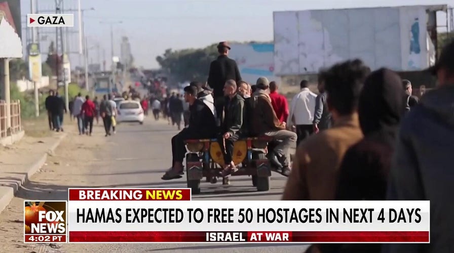 Hamas expected to release 50 hostages in next 4 days amid cease-fire