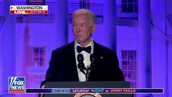 Biden says he's not asking press to take sides, but calls on reporters to 'rise up to the seriousness of the moments'