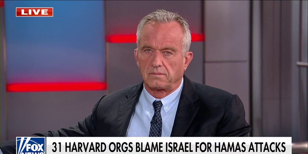 RFK Jr. slams 'perverse' response to Hamas terror by Harvard groups ...