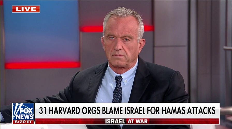 RFK Jr. slams 'perverse' response to Hamas terror by Harvard groups
