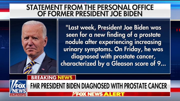 Joe Biden diagnosed with prostate cancer