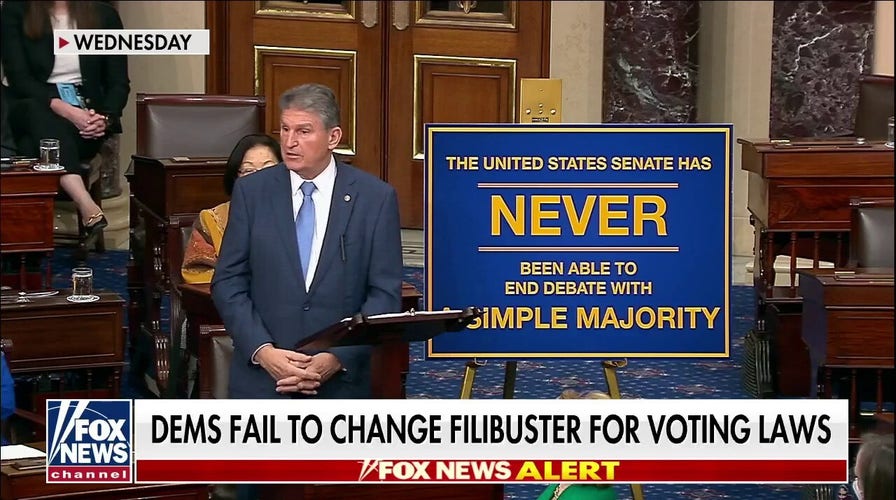 Senate filibuster remains intact after Manchin, Sinema vote with Republicans