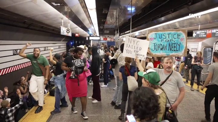 Protesters jump onto subway tracks, demand justice for Jordan Neely's death