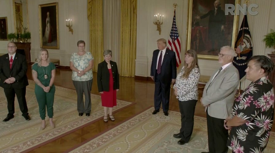 President Trump honors COVID-19 frontline workers	